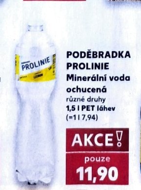 Poděbradka Prolinie Minerální voda ochucená