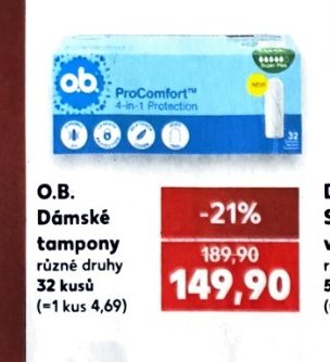 O.B. Dámské tampony