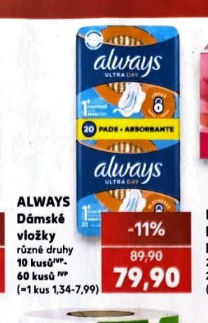 ALWAYS Dámské vložky