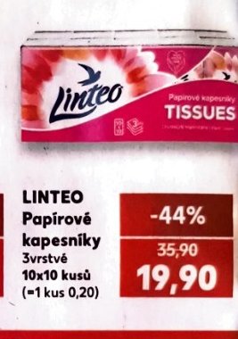 LINTEO Papírové kapesníky
