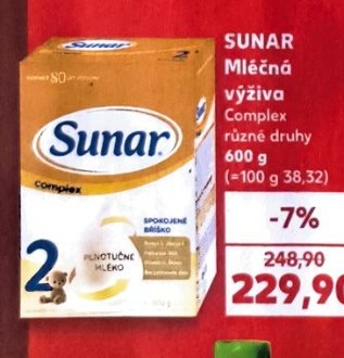 SUNAR Mléčná výživa
