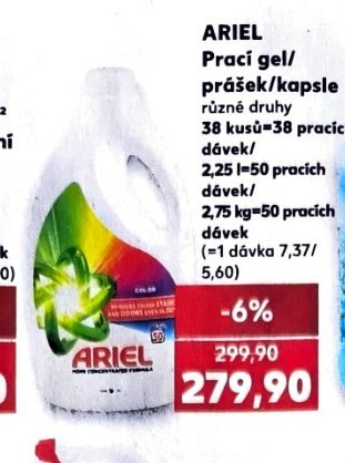 Ariel prací gel/prášek/kapsle