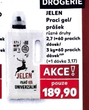 Jelen prací gel/prášek