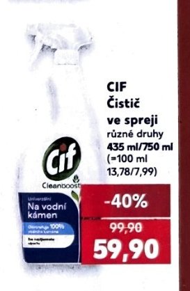 Cif čistič ve spreji