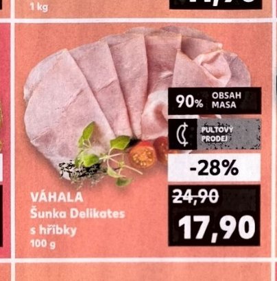 VÁHALA Šunka Delikates s hříbky