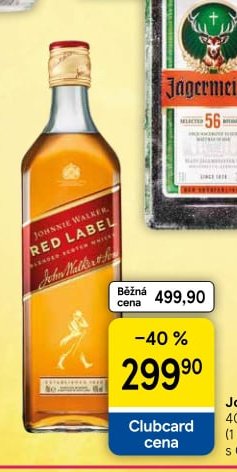 Johnnie Walker Red Label 0,7 l - Tesco aktualniletaky.eu