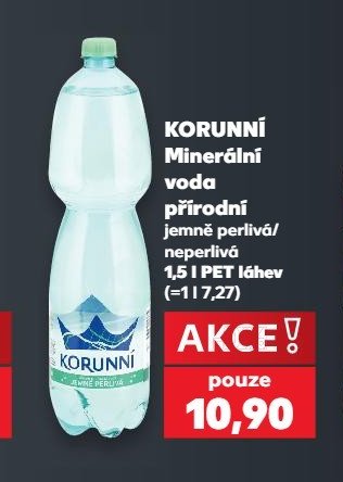 KORUNNÍ Minerální voda