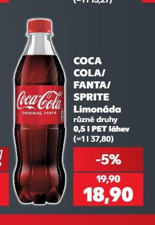 COCA COLA/FANTA/SPRITE Limonáda