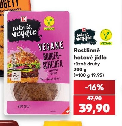 Take it veggie vegane burger-scheiben