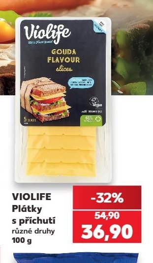 Violife plátky s příchutí