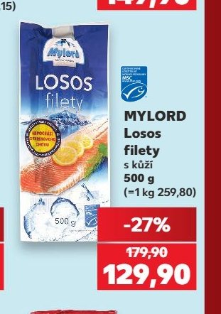 MYLORD Losos filety s kůží
