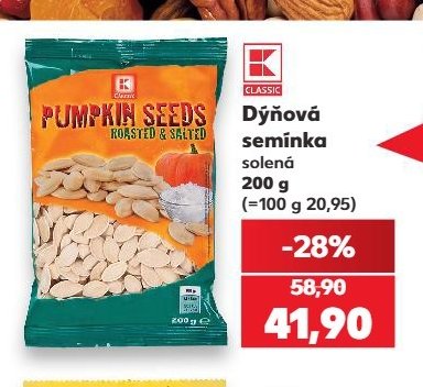 Dýňová semínka solená