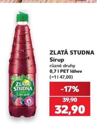 ZLATÁ STUDNA Sirup
