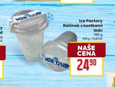 Ice Factory Kelímek s kostkami ledu - BILLA aktualniletaky.eu