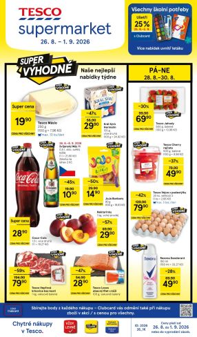 aktuální leták Tesco 26.8.2026-1.9.2026
