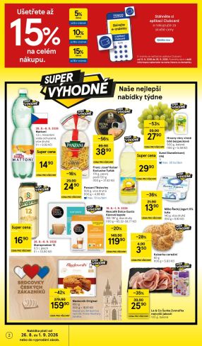aktuální leták Tesco 26.8.2026-1.9.2026