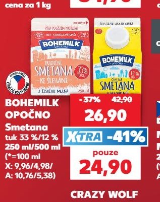 BOHEMILK OPOČNO Smetana