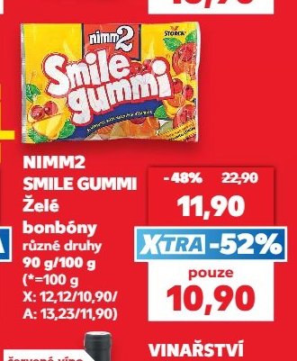 NIMM2 SMILE GUMMI Želé bonbóny