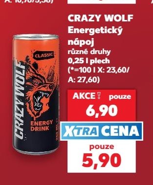 CRAZY WOLF Energetický nápoj