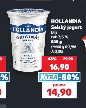 HOLLANDIA Selský jogurt 500 g