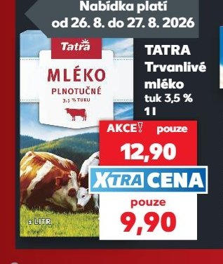 TATRA Trvanlivé mléko 1 l