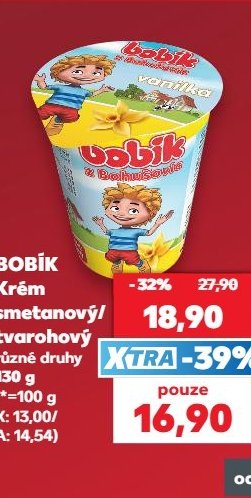 Bobík Krém smetanový/tvarohový