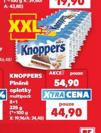 Knoppers Plněné oplatky