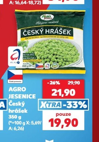 Agro Jesenice Český hrášek 350 g