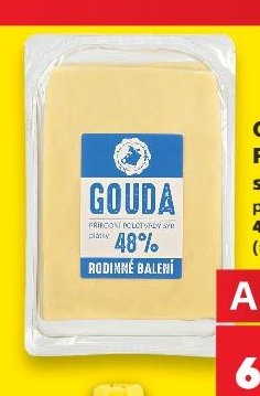 GOUDA Polotvrdý sýr
