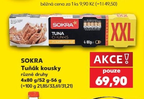 SOKRA Tuňák kousky