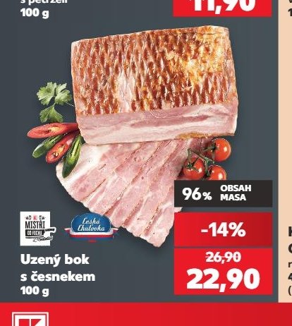 Uzený bok s česnekem