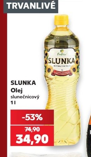 SLUNKA Olej slunečnicový 1l