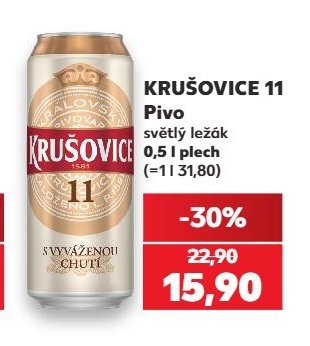 Krušovice 11 pivo světlý ležák