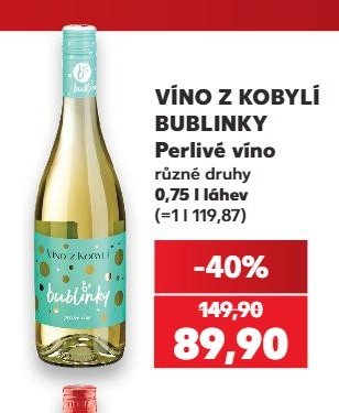 VÍNO Z KOBYLÍ Bublinky