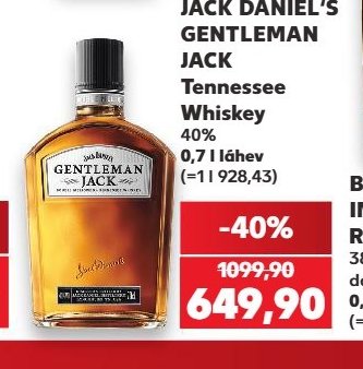 JACK DANIEL'S GENTLEMAN JACK Tennessee Whiskey