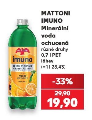 MATTONI IMUNO Minerální voda ochucená