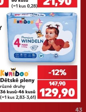 Kuniboo Dětské pleny