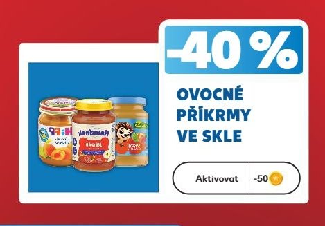 Ovocné příkrmy ve skle