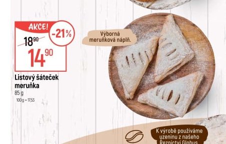 Listový šáteček meruňka