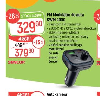 FM Modulátor do auta SWM 4000