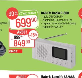 DAB FM Rádio P-600