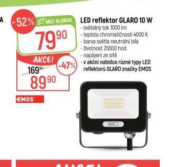 LED reflektor GLARO 10 W
