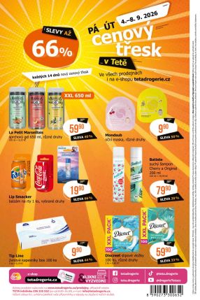 aktuální leták Teta drogerie 27.8.2026-8.9.2026