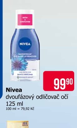 Nivea dvoufázový odličovač očí 125 ml