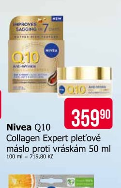 Nivea Q10 Collagen Expert pleťové máslo proti vráskám 50 ml