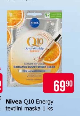 Nivea Q10 Energy textilní maska 1 ks
