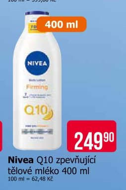 Nivea Q10 zpevňující tělové mléko 400 ml