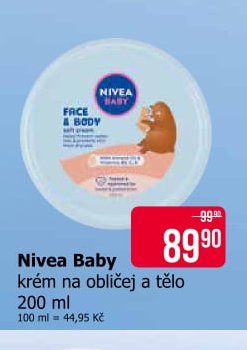 Nivea Baby krém na obličej a tělo 200 ml