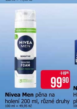 Nivea Men pěna na holení 200 ml, různé druhy