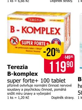 Terezia B-komplex super forte+ 100 tablet